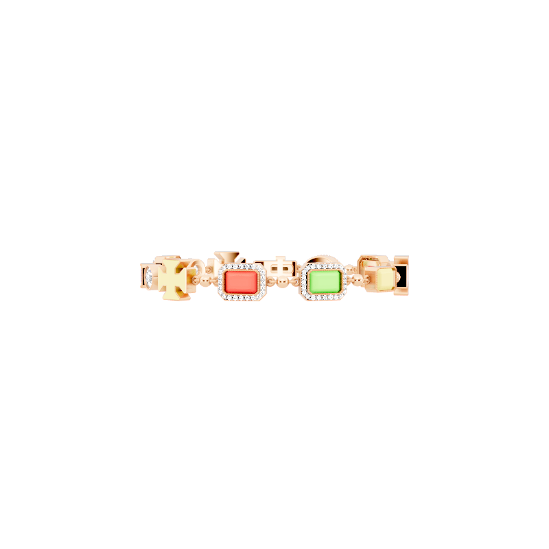 Elegant Geometric Pave Station Lab Created Diamond Bracelet for Women by Lume Jewelry