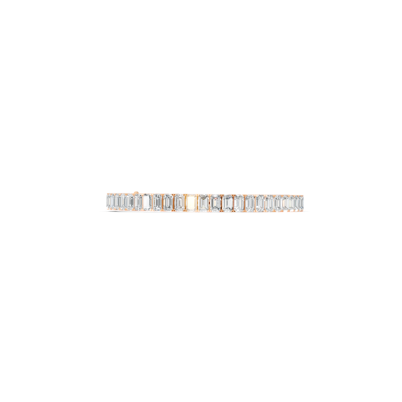 Aurelia Baguette Cut Lab Grown Diamond Tennis Bracelet for Proposal Gift for Her