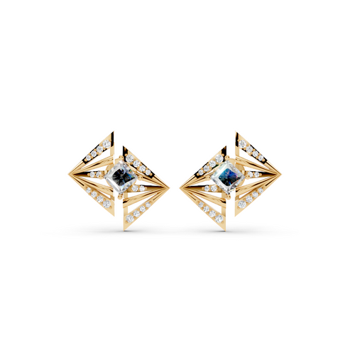 Modern Geometric Lab Grown Diamond Earrings for Statement Jewelry for Her