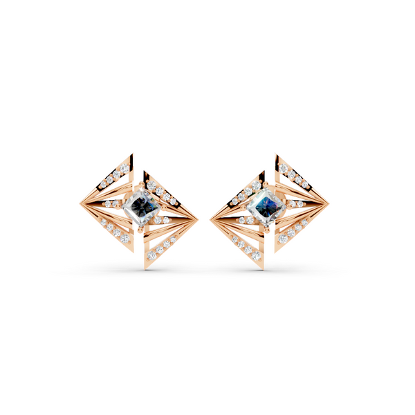 Modern Geometric Lab Grown Diamond Earrings for Statement Jewelry for Her