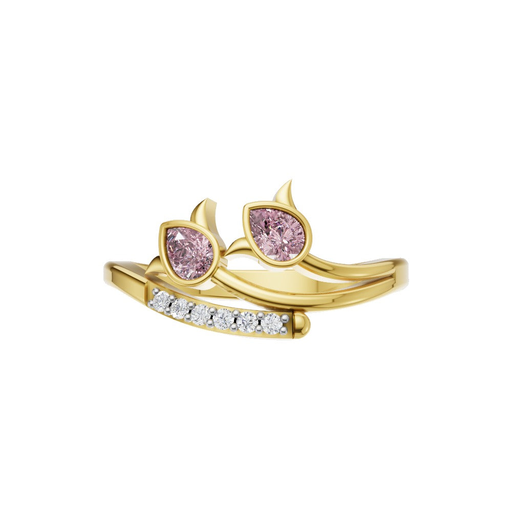 Blush Bloom Pink Diamond Ring