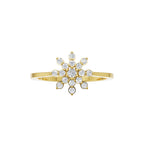 Aurora Snowflake Diamond Ring
