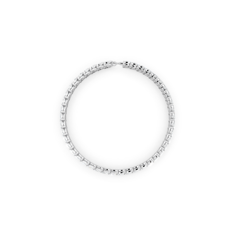 Golden Laurel Double Marquise Cut Lab Grown Diamond Bracelet in Gold