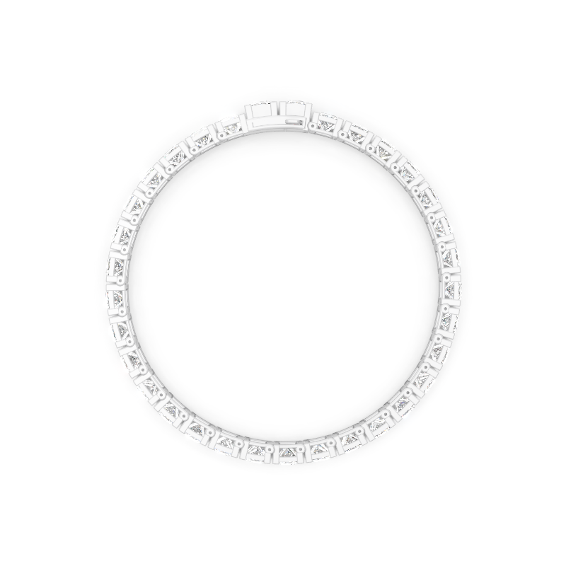 Celeste Cushion Cut Lab Grown Diamond Line Bracelet for Anniversary Gift