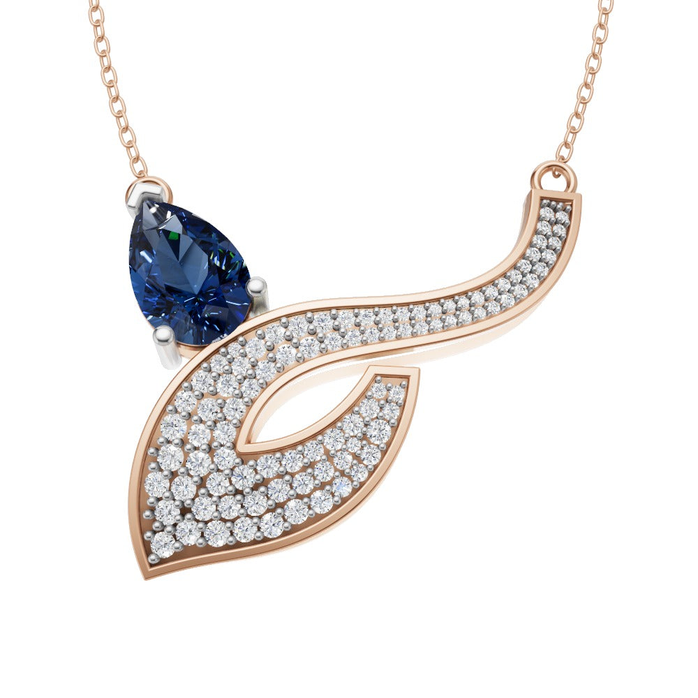 Azure Grace Diamond Leaf