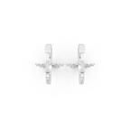 Mariposa Noir Lab Grown Diamond Butterfly Hoop Earrings in 10 or 14 or 18K Gold & 925 Silver