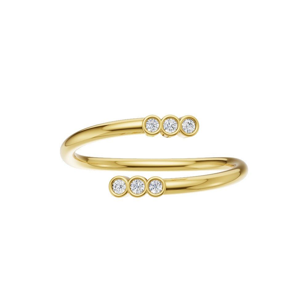 Eterna Diamond Open Wrap Ring