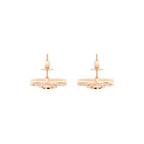 Elegant Kite Stud Earrings with Round Brilliant-Style Lab Created Diamond Accents for Women