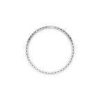 Minimalist Gold Tone Round Brilliant Lab Created Diamond Bracelet for Special Occasion Wear