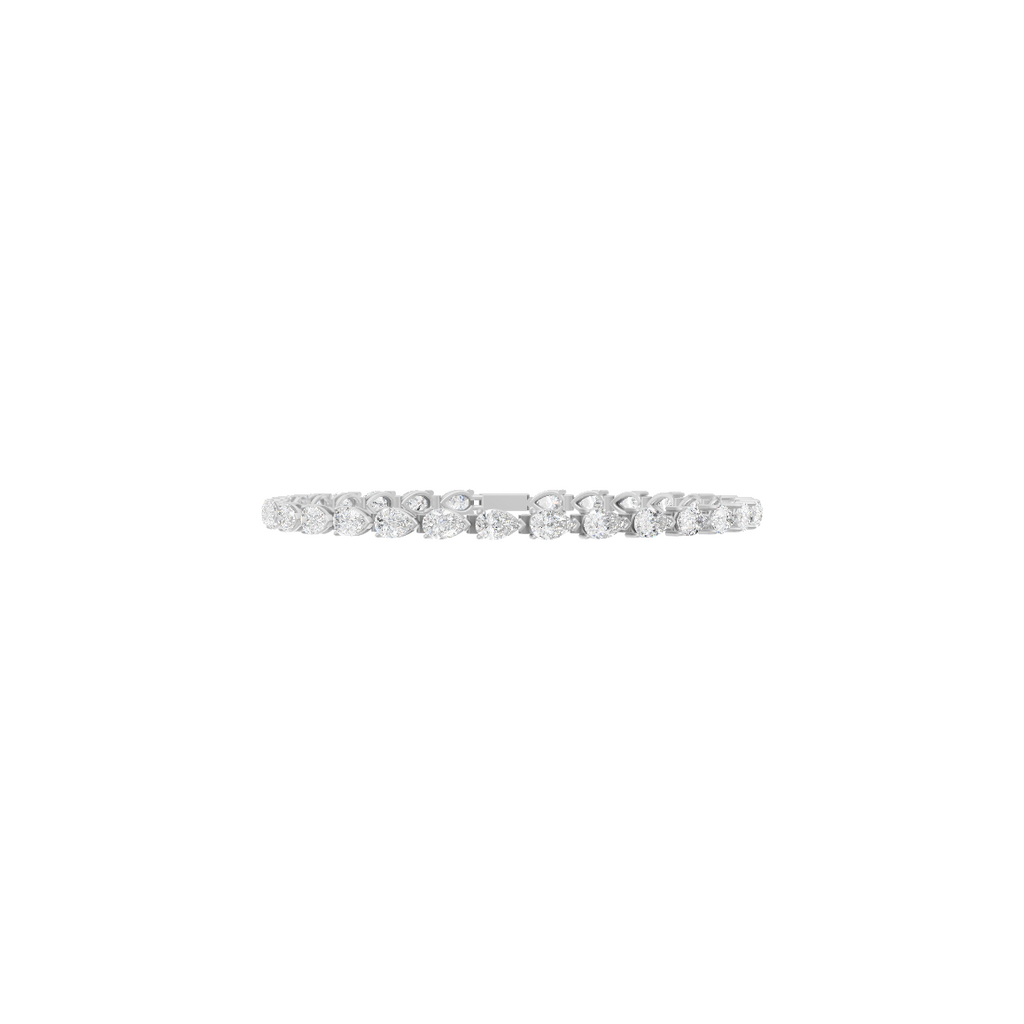 Pear Cluster Diamond Bracelet