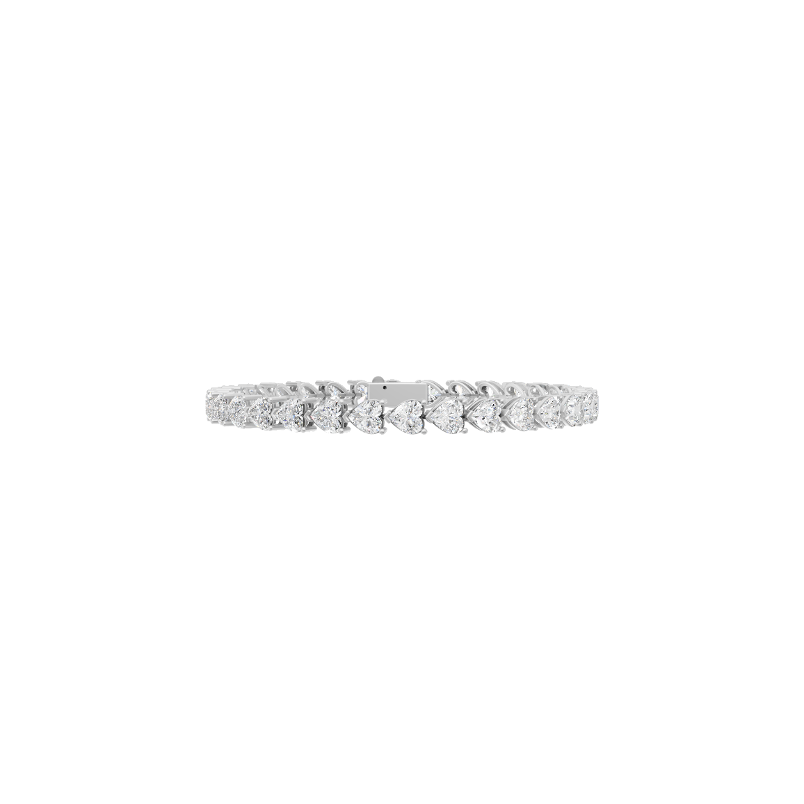 Heart Link Diamond Bracelet