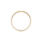 Premium Gold Tone Round Cut Lab Created Diamond Tennis Bracelet for Women