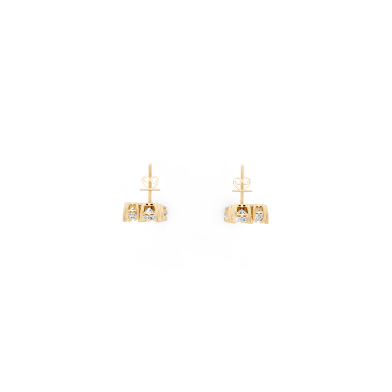 Fancy Long Statement Drop Earrings for Women with Lab Grown Diamond Station Design