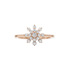 Aurora Snowflake Diamond Ring