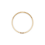 Elegant Round Brilliant Lab Created Diamond Bracelet with Bezel set for Anniversary Gifts