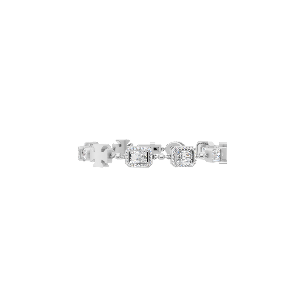 Square Halo Diamond Bracelet