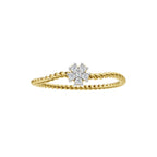 Twist Bloom Diamond Ring