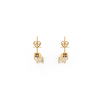 Bellara Charm Cascade Teardrop Lab Grown Diamond Earrings for Birthday Gift