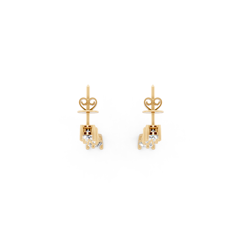 Bellara Charm Cascade Teardrop Lab Grown Diamond Earrings for Birthday Gift