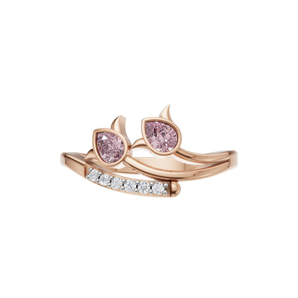 Blush Bloom Pink Diamond Ring