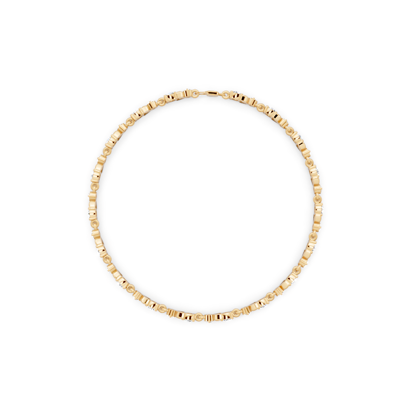 Noir Laurel Radiance Bracelet for Women with Round Brilliant Lab Grown Diamond