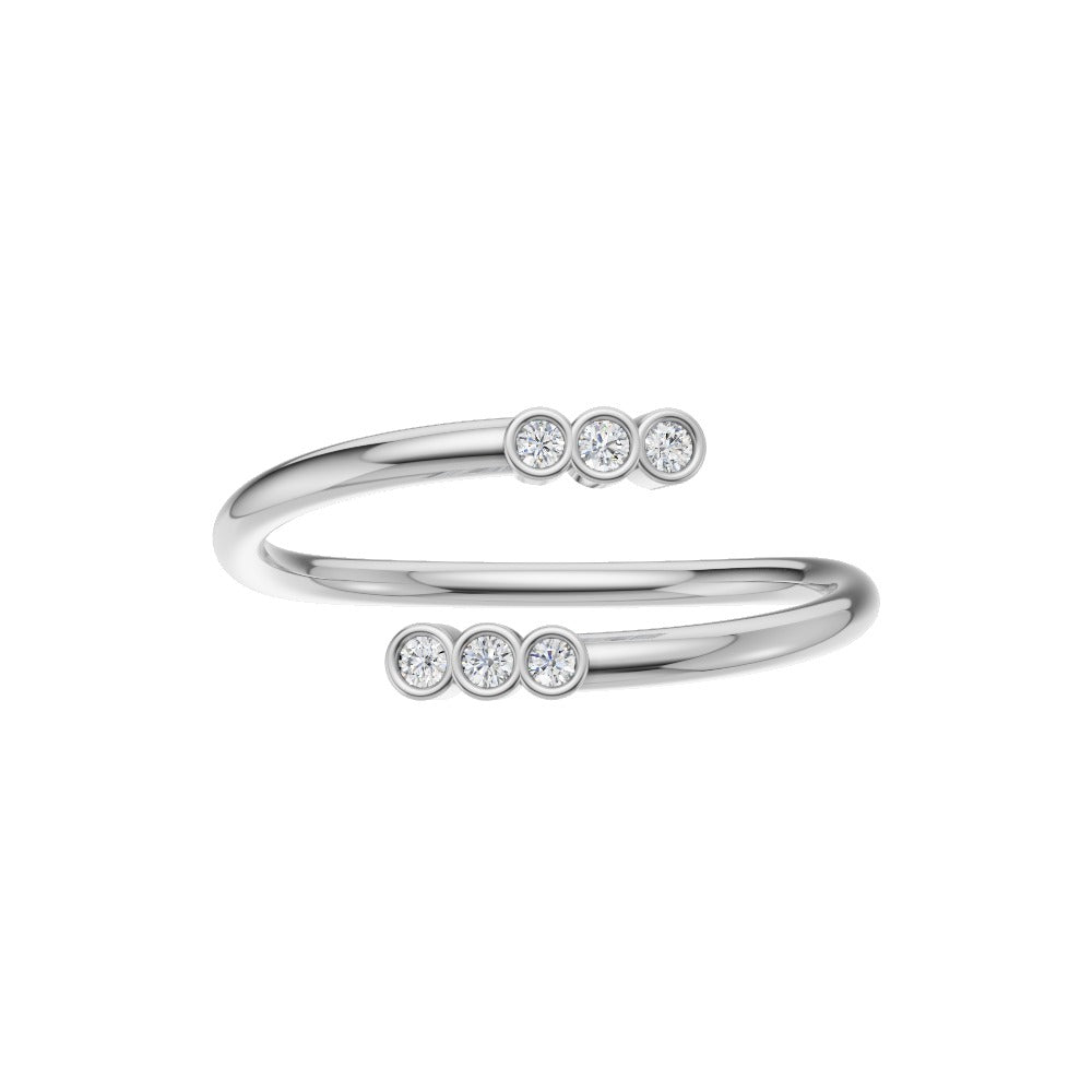 Eterna Diamond Open Wrap Ring