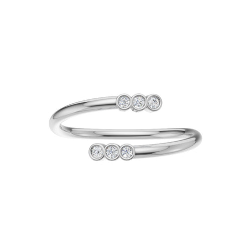 Eterna Diamond Open Wrap Ring