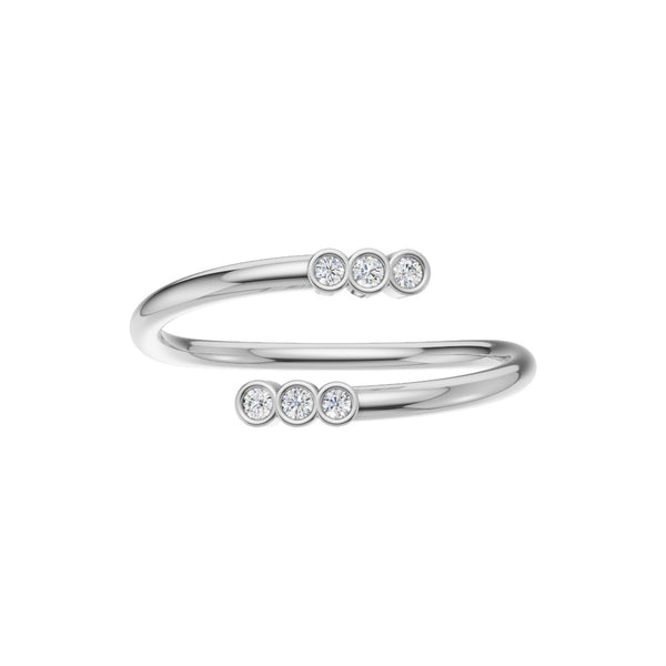 Eterna Diamond Open Wrap Ring