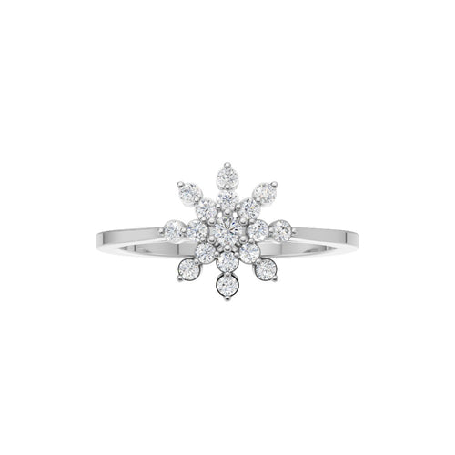 Aurora Snowflake Diamond Ring