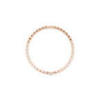 Premium Gold Tone Round Cut Lab Created Diamond Tennis Bracelet for Women