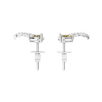 Seraphine Yellow Pear Cut Lab Grown Diamond Earrings for Women
