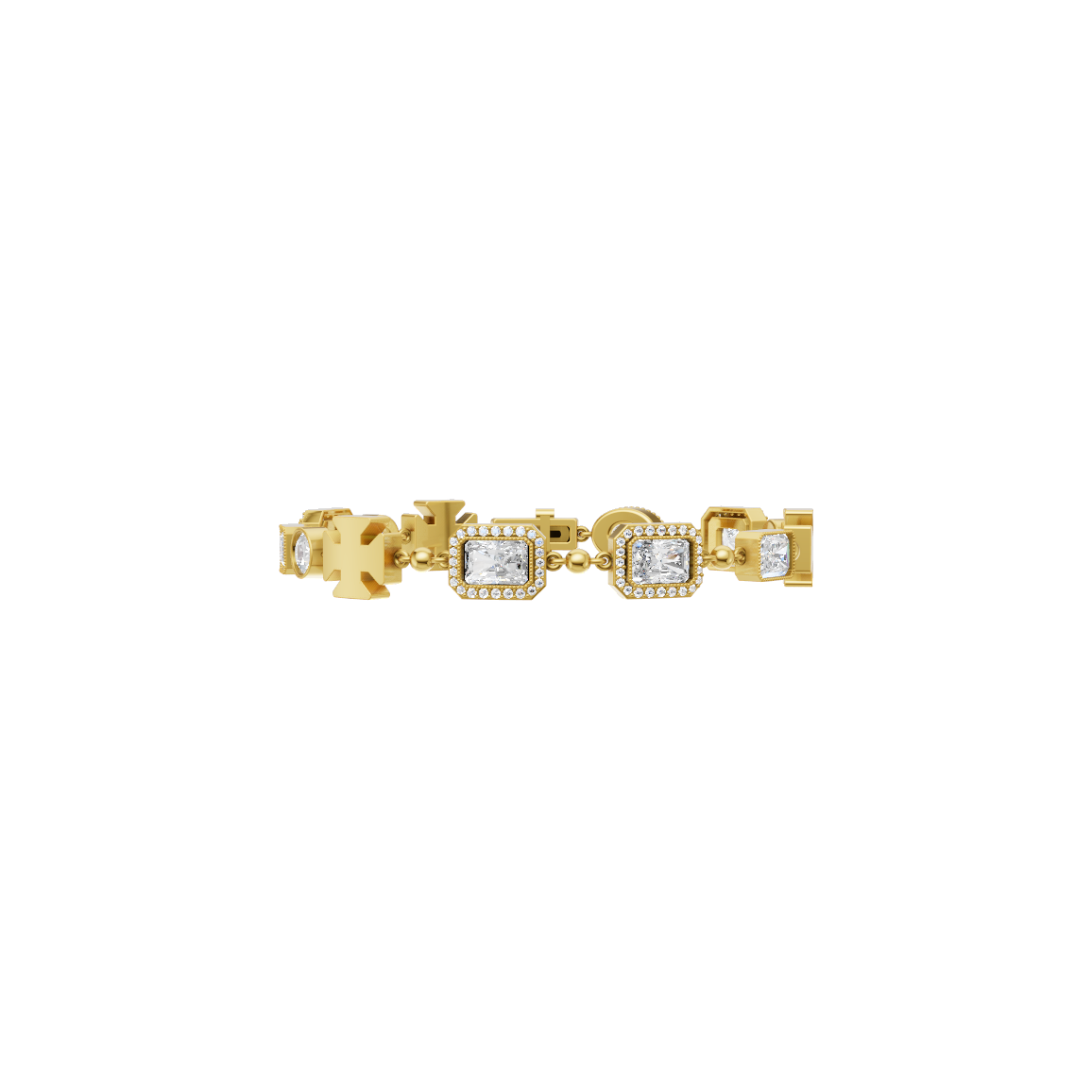 Square Halo Diamond Bracelet