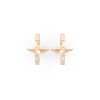 Mariposa Noir Lab Grown Diamond Butterfly Hoop Earrings in 10 or 14 or 18K Gold & 925 Silver