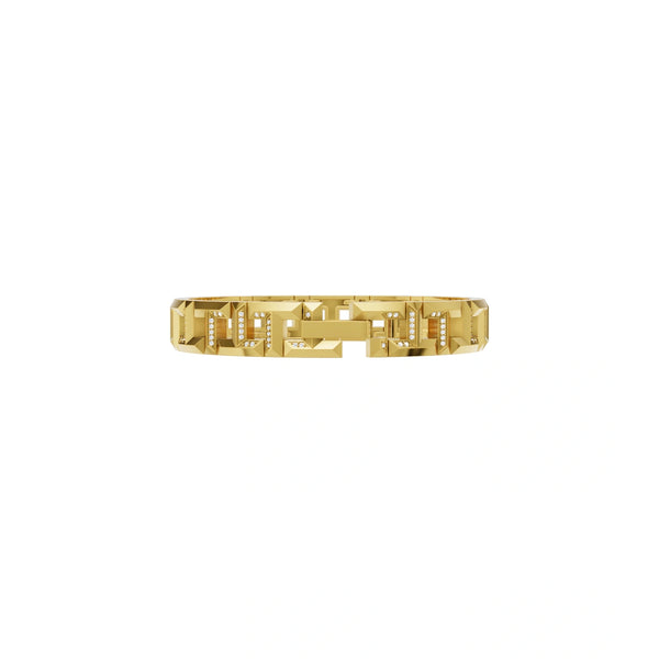 Elegant Maze-Inspired Link Brilliant Lab Grown Diamond Bracelet for Women by Lume Jewelry
