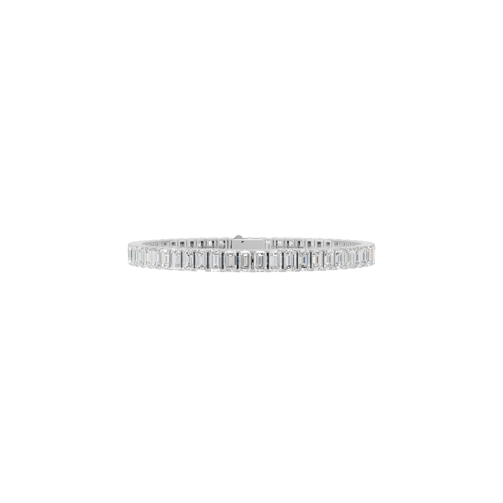 Linear Emerald Tennis Bracelet