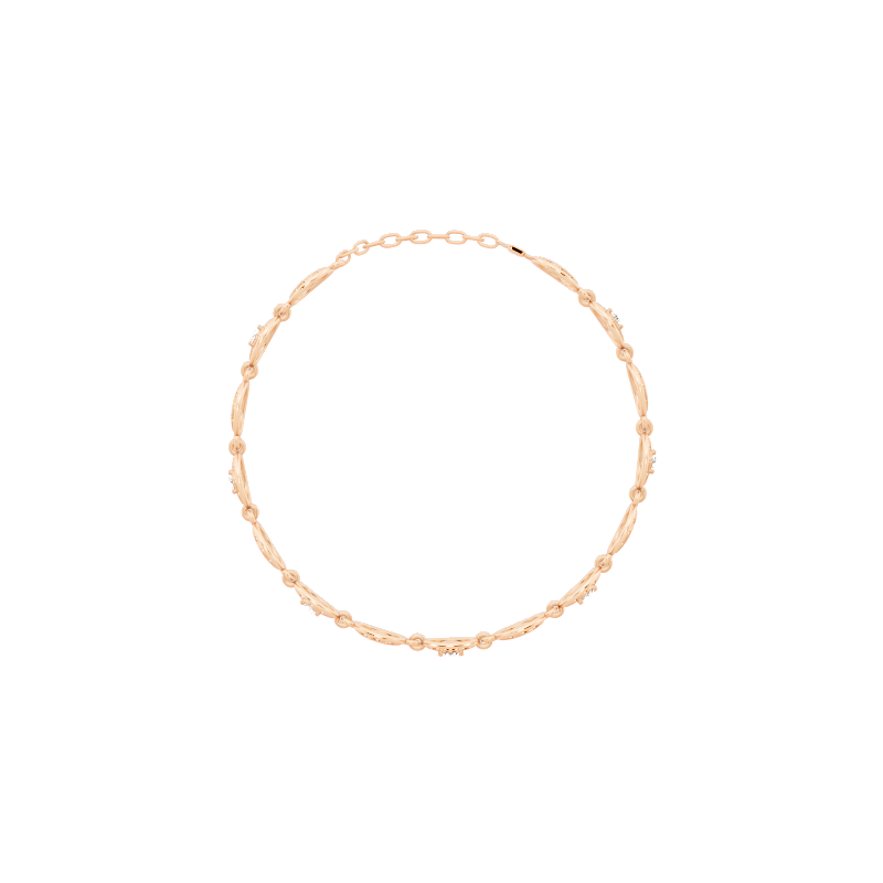 Elegant Clover Motif Circle Station Lab Created Diamond Bracelet for Everyday Styling