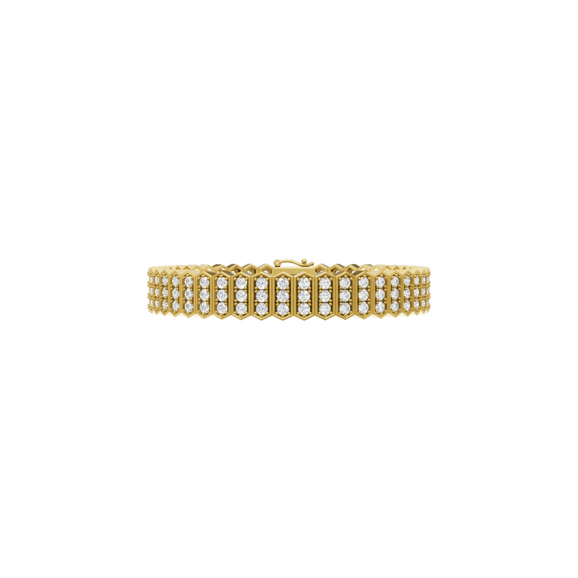 Sparkling Round Cut Lab Grown Diamond Bracelet by Lume Jewelry
