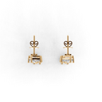 Modern Luxury Mixed-Cut Drop Lab Grown Diamond Earrings in White or Rose or Gold