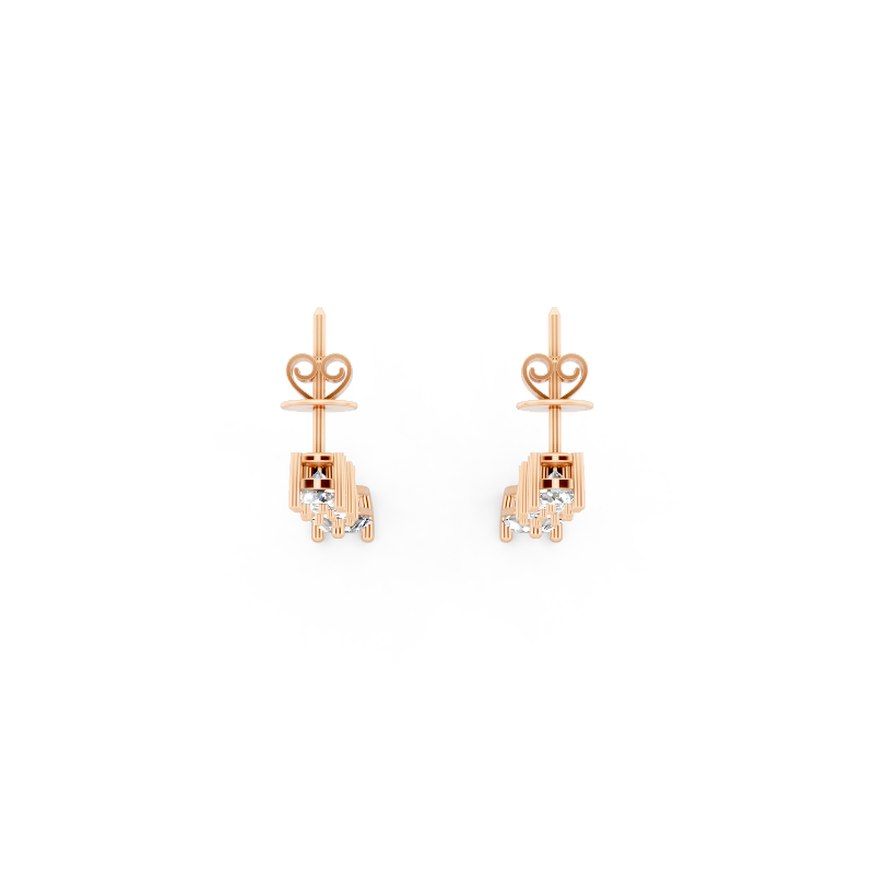 Bellara Charm Cascade Teardrop Lab Grown Diamond Earrings for Birthday Gift