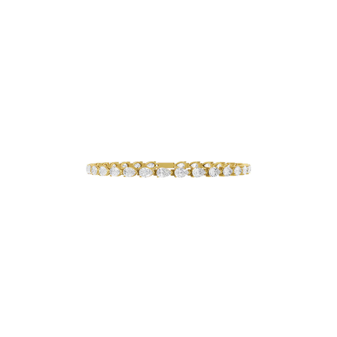 Pear Cluster Diamond Bracelet