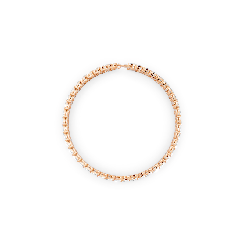 Golden Laurel Double Marquise Cut Lab Grown Diamond Bracelet in Gold