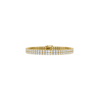 Lumiere Multi-Row Pave Tennis Bracelet with Round Brilliant Lab Grown Diamonds