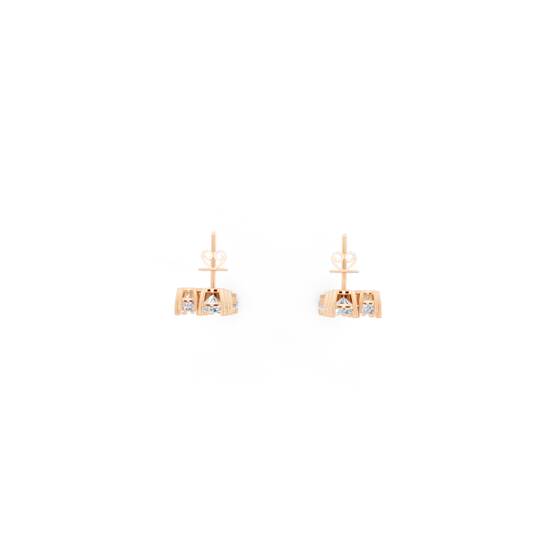 Fancy Long Statement Drop Earrings for Women with Lab Grown Diamond Station Design