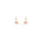 Premium Celestial Linear Cascade Lab Created Diamond Earrings with Clustered Sparkle Accents