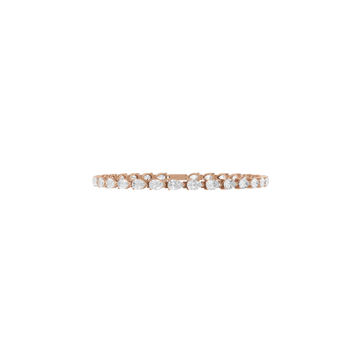 Pear Cluster Diamond Bracelet