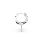 Mariposa Noir Lab Grown Diamond Butterfly Hoop Earrings in 10 or 14 or 18K Gold & 925 Silver