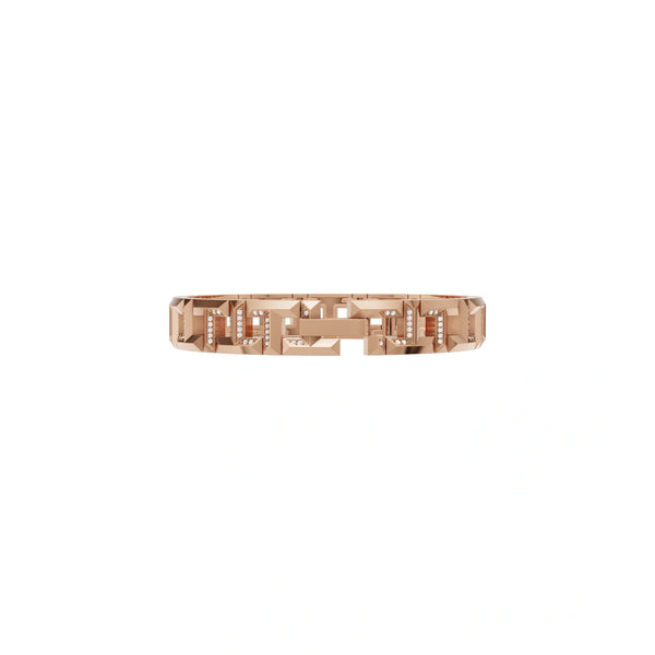 Elegant Maze-Inspired Link Brilliant Lab Grown Diamond Bracelet for Women by Lume Jewelry