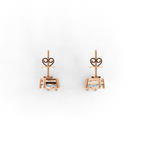 Modern Luxury Mixed-Cut Drop Lab Grown Diamond Earrings in White or Rose or Gold