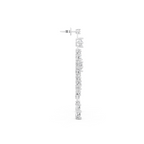 Premium Celestial Linear Cascade Lab Created Diamond Earrings with Clustered Sparkle Accents