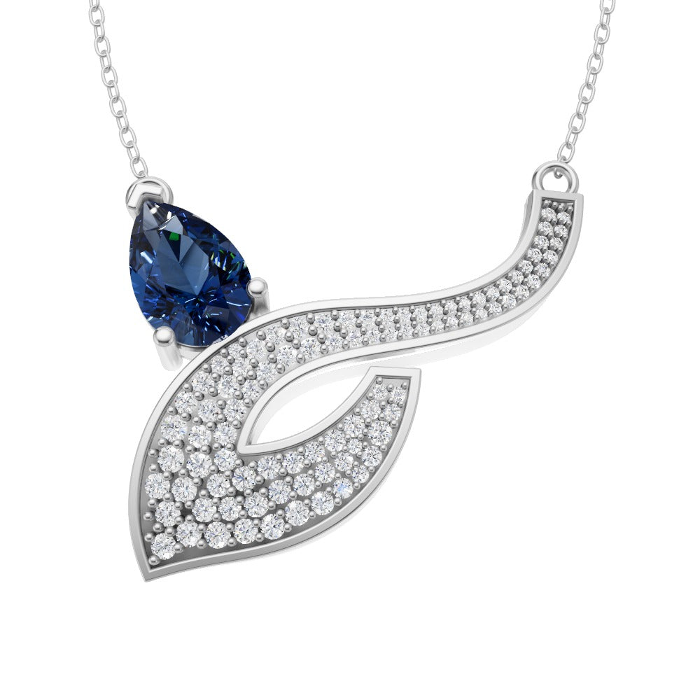 Azure Grace Diamond Leaf